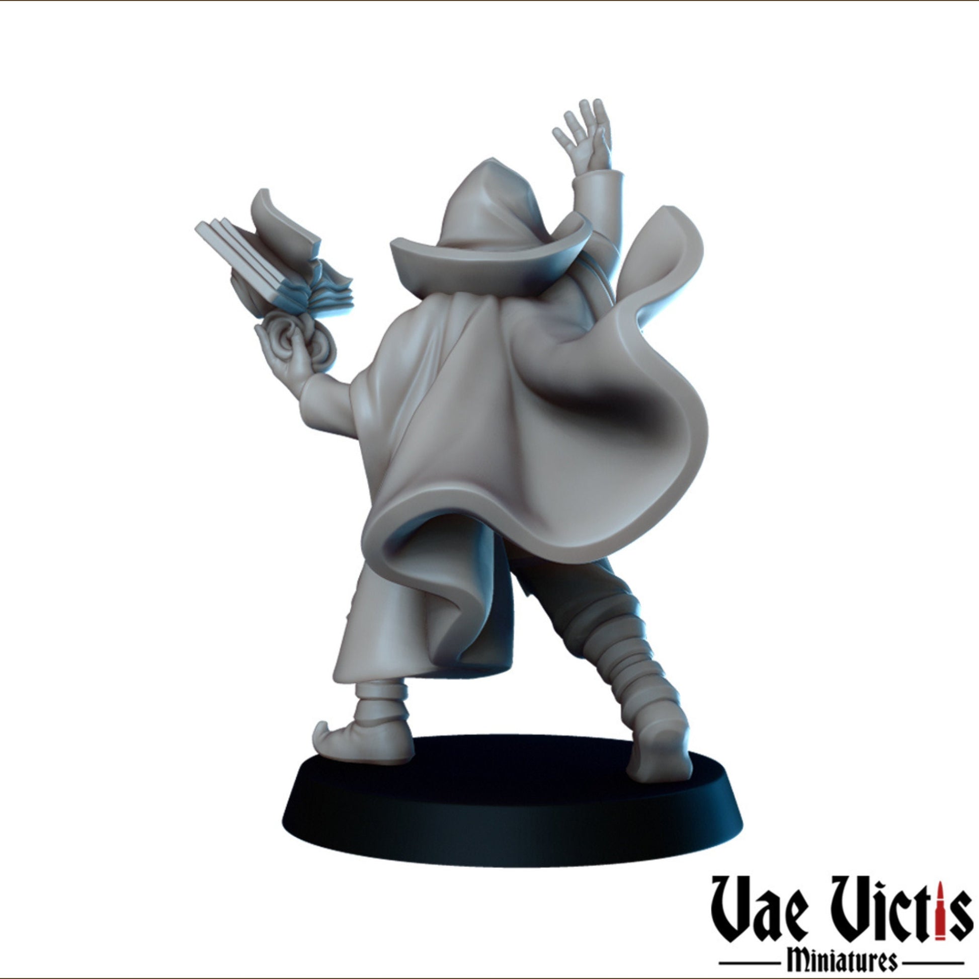 Human Wizard | Vae Victis Miniatures | 32mm Scale Resin Printed Tabletop RPG Figures for Tabletop Roleplaying or Wargaming