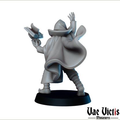 Human Wizard | Vae Victis Miniatures | 32mm Scale Resin Printed Tabletop RPG Figures for Tabletop Roleplaying or Wargaming