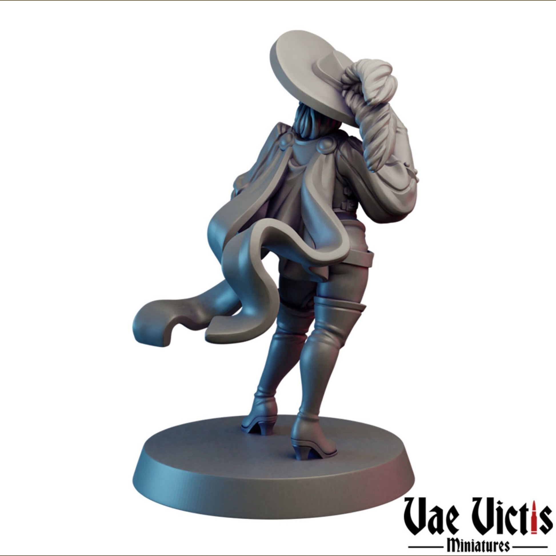 Musketeer | Vae Victis Miniatures | 32mm Scale Resin Printed Tabletop RPG Figures for Tabletop Roleplaying or Wargaming