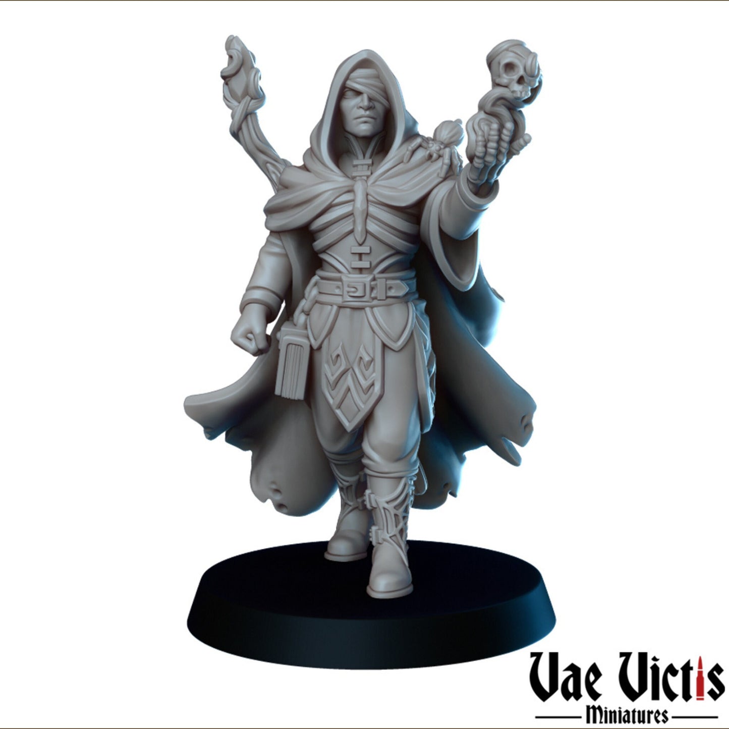 Necromancer | Vae Victis Miniatures | 32mm Scale Resin Printed Tabletop RPG Figures for Tabletop Roleplaying or Wargaming
