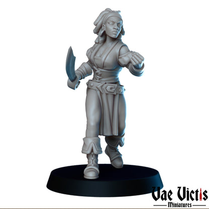 Pirates Set Vol 2 | Vae Victis Miniatures | 32mm Scale Resin Printed Tabletop RPG Figures for Tabletop Roleplaying or Wargaming