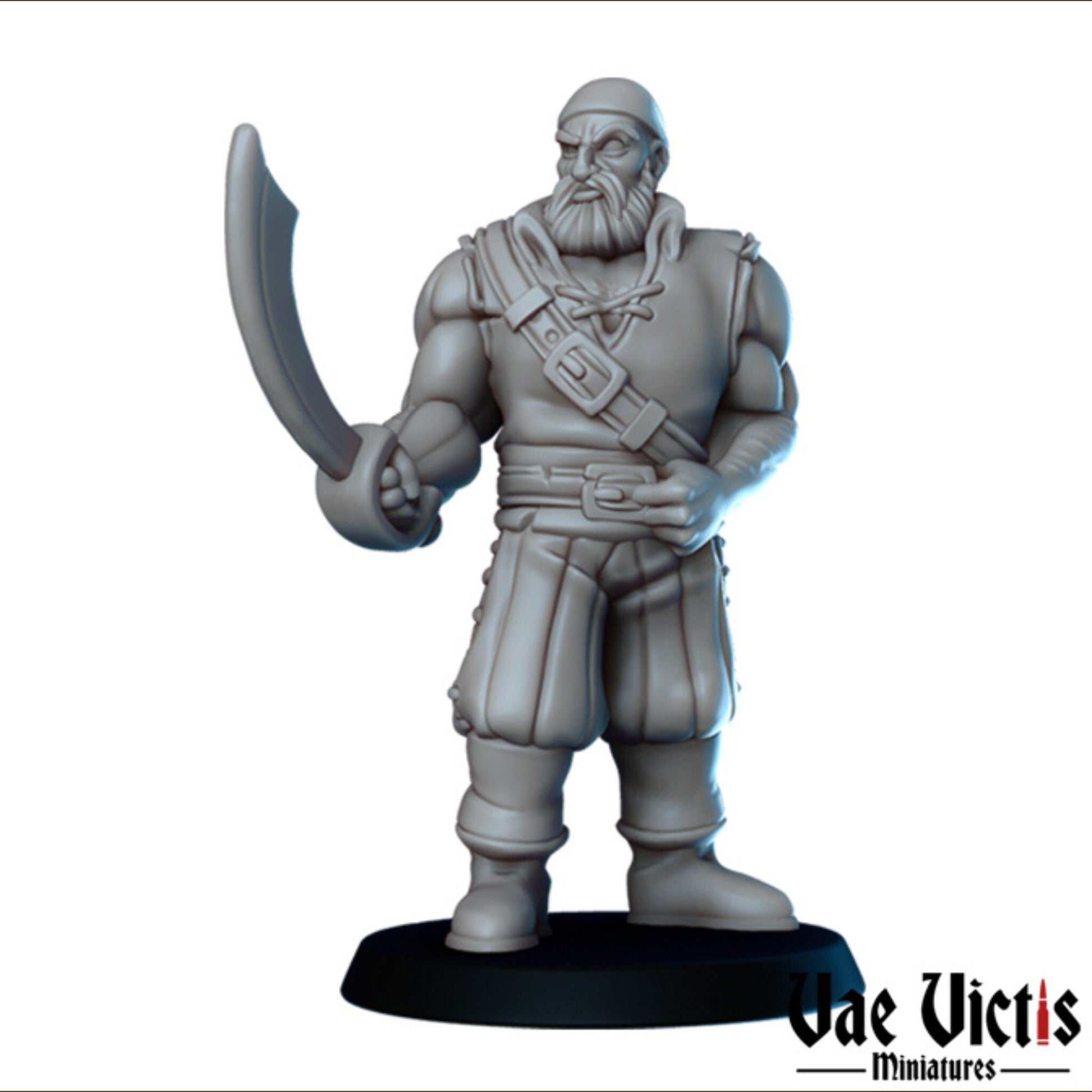Pirates Set Vol 1 | Vae Victis Miniatures | 32mm Scale Resin Printed Tabletop RPG Figures for Tabletop Roleplaying or Wargaming