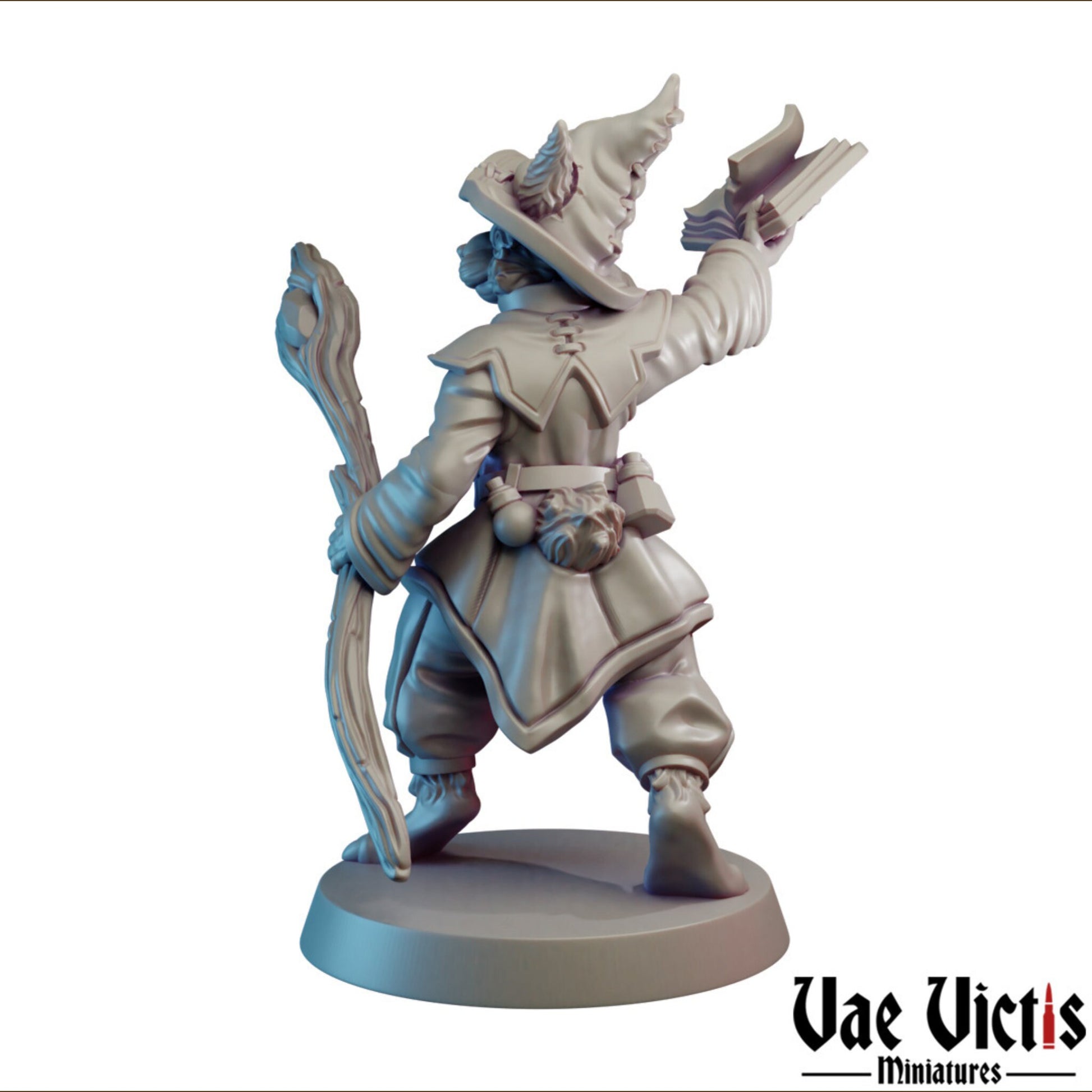 Rabbit Spellcaster | Vae Victis Miniatures | 32mm Scale Resin Printed Tabletop RPG Figures for Tabletop Roleplaying or Wargaming