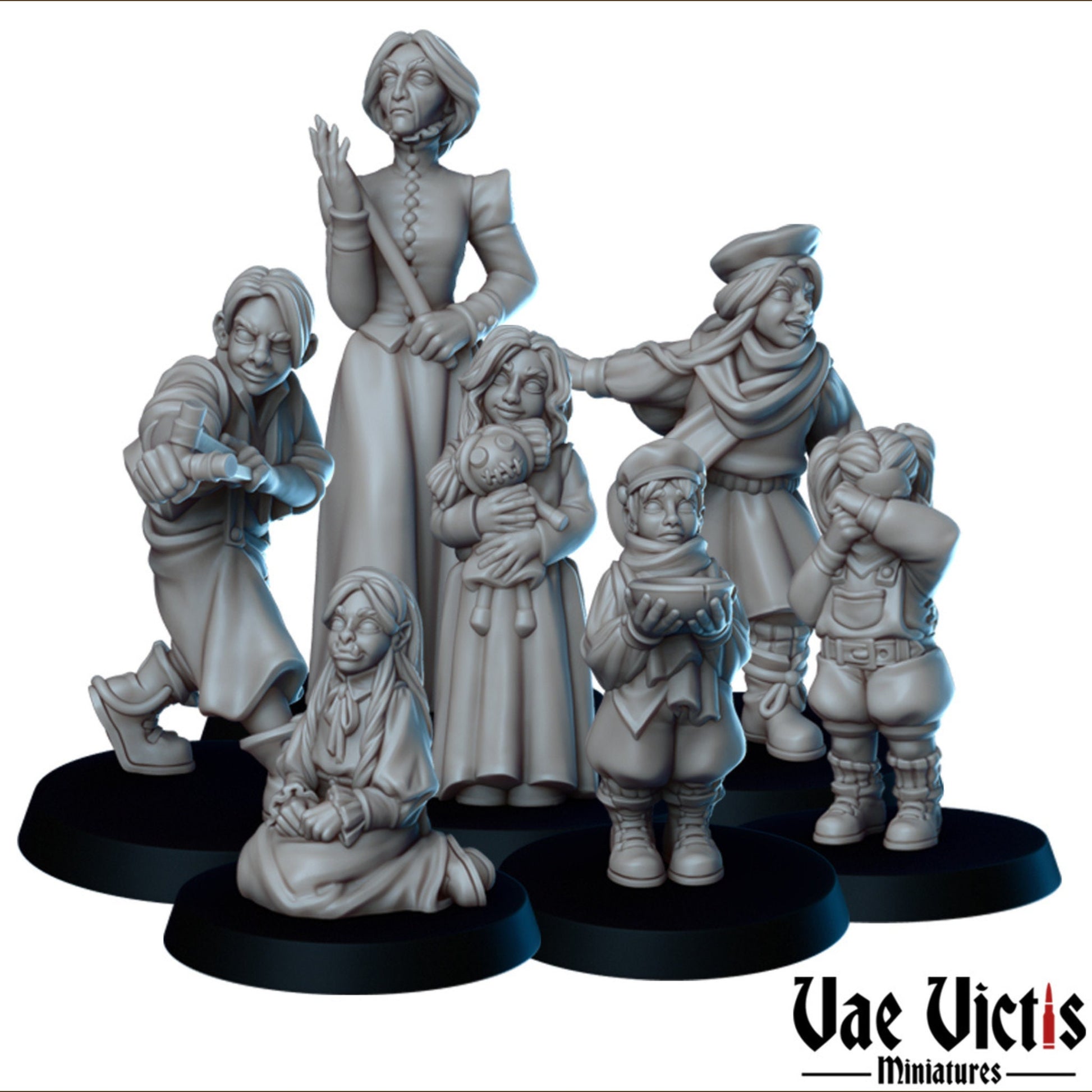 Orphanage Set | Vae Victis Miniatures | 32mm Scale Resin Printed Tabletop RPG Figures for Tabletop Roleplaying or Wargaming