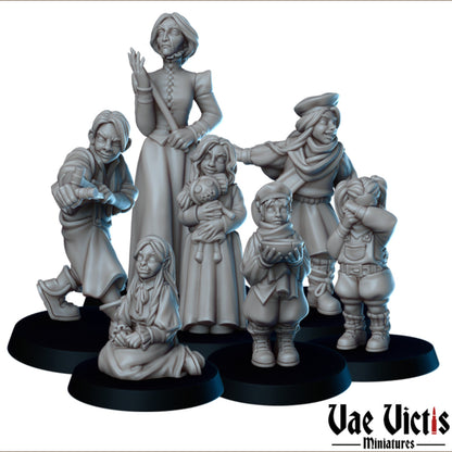 Orphanage Set | Vae Victis Miniatures | 32mm Scale Resin Printed Tabletop RPG Figures for Tabletop Roleplaying or Wargaming