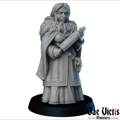 Winter Village Set | Vae Victis Miniatures | 32mm Scale Resin Printed Tabletop RPG Figures for Tabletop Roleplaying or Wargaming