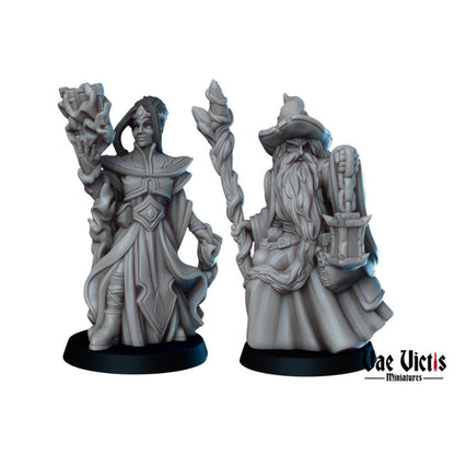 Wizards | Vae Victis Miniatures | 32mm Scale Resin Printed Tabletop RPG Figures for Tabletop Roleplaying or Wargaming