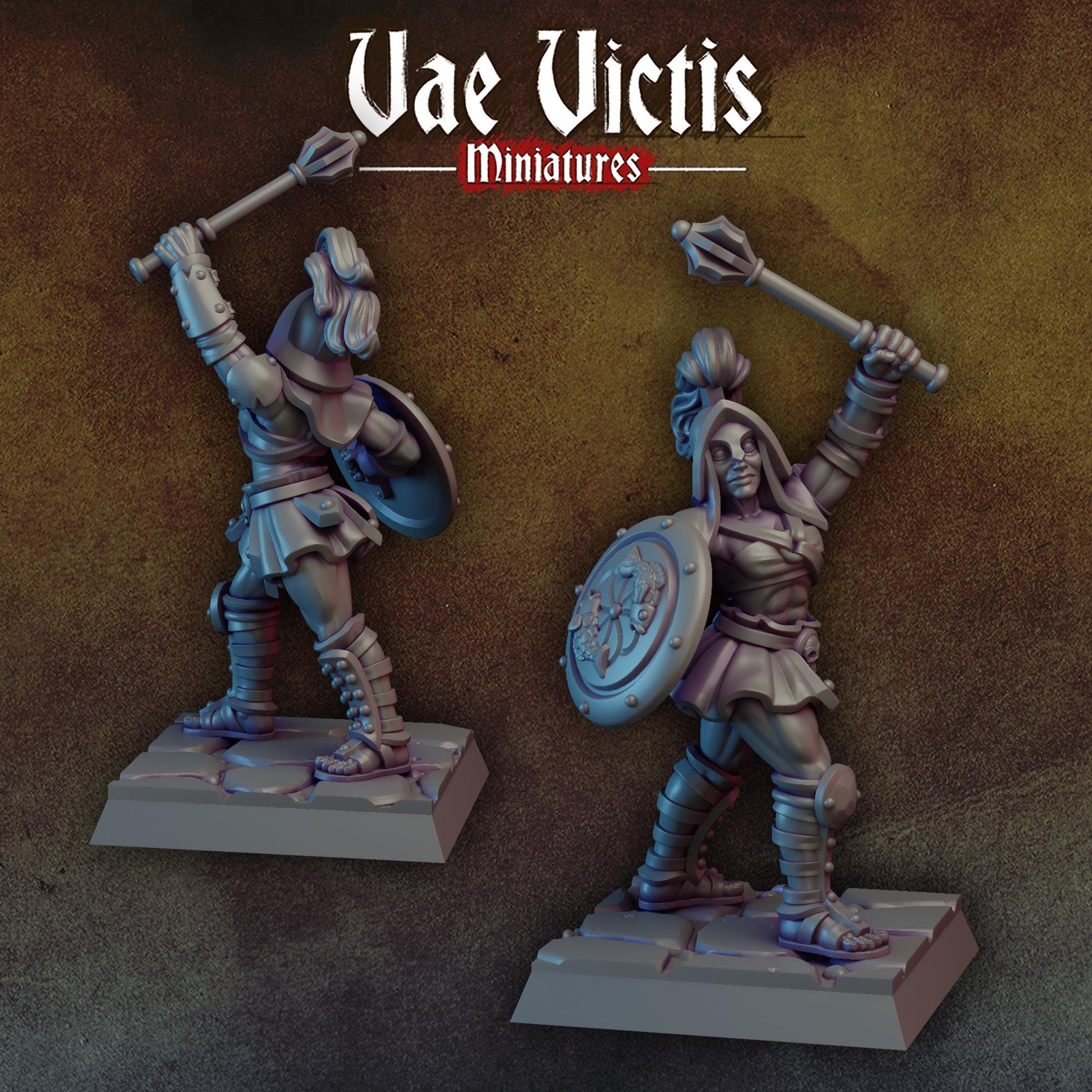Gladiator Female | Vae Victis Miniatures | 32mm Scale Resin Printed Tabletop RPG Figures for Tabletop Roleplaying or Wargaming