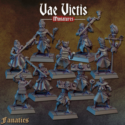 Flagellants Set | Vae Victis Miniatures | 32mm Scale Resin Printed Tabletop RPG Figures for Tabletop Roleplaying or Wargaming