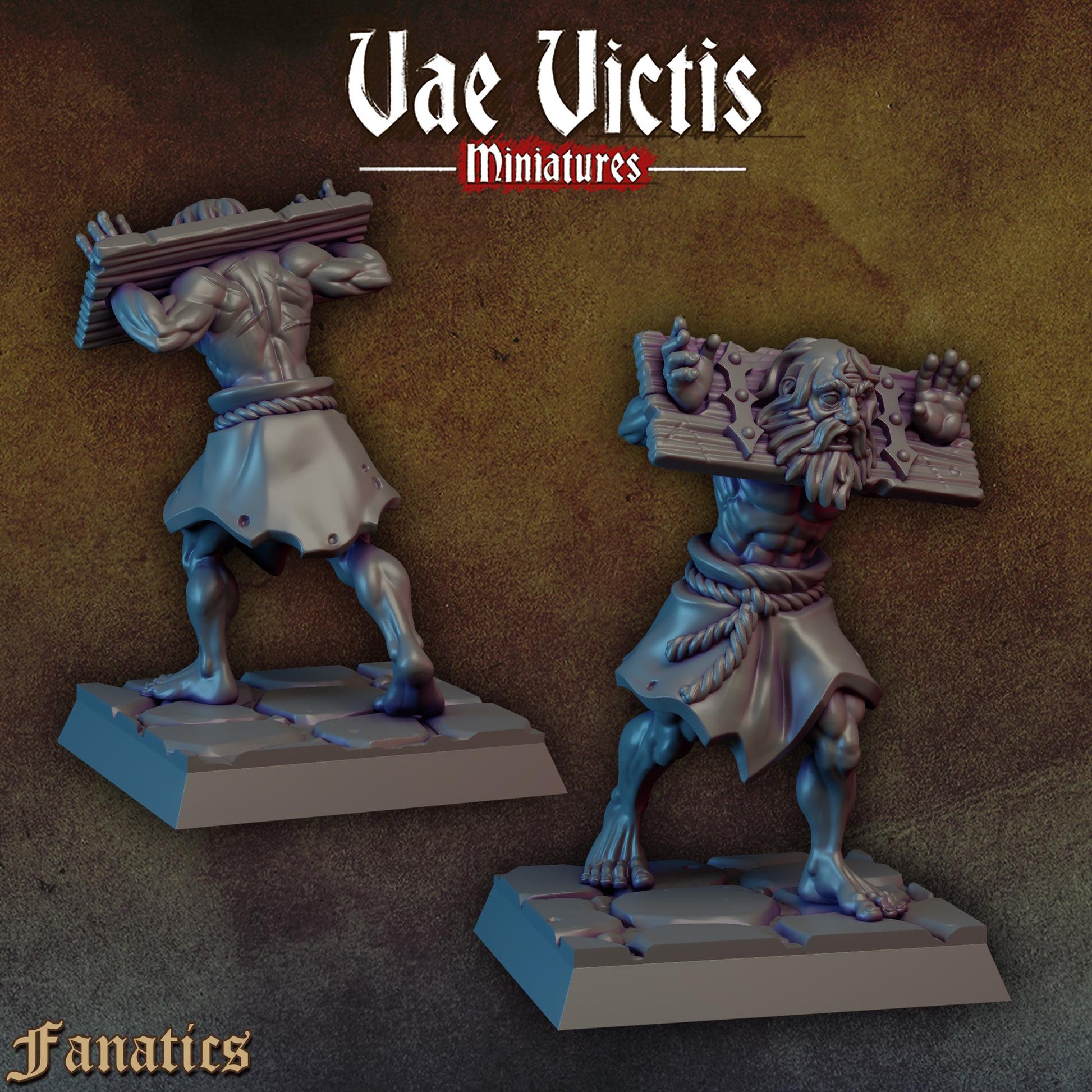 Flagellants Set | Vae Victis Miniatures | 32mm Scale Resin Printed Tabletop RPG Figures for Tabletop Roleplaying or Wargaming