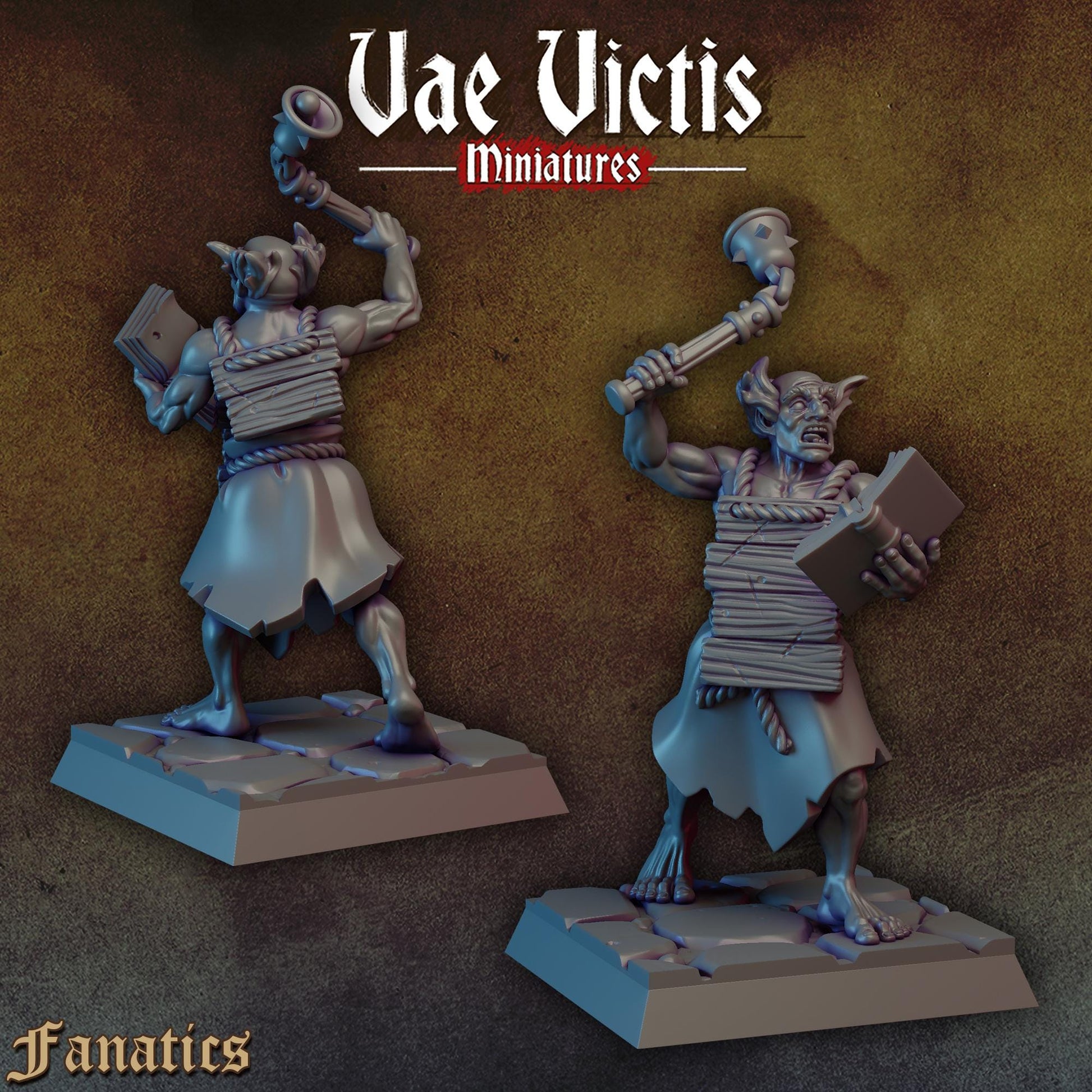 Flagellants Set | Vae Victis Miniatures | 32mm Scale Resin Printed Tabletop RPG Figures for Tabletop Roleplaying or Wargaming