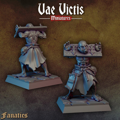 Flagellants Set | Vae Victis Miniatures | 32mm Scale Resin Printed Tabletop RPG Figures for Tabletop Roleplaying or Wargaming