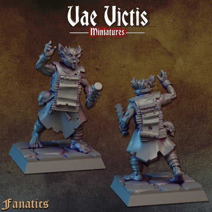 Flagellants Set | Vae Victis Miniatures | 32mm Scale Resin Printed Tabletop RPG Figures for Tabletop Roleplaying or Wargaming