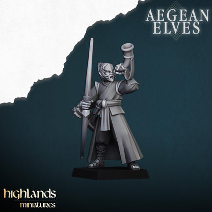 Aegean Elf Archers | Aegean Elves | Highland Miniatures | 32mm Scale Resin Tabletop RPG Figures for Tabletop Roleplaying and Wargaming