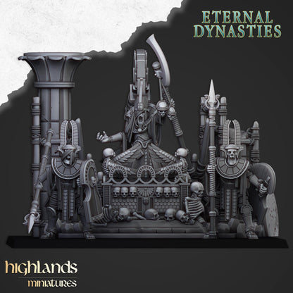 Pharaoh Funeral Ship | Eternal Dynasties | Highland Miniatures | 32mm Scale Resin Tabletop RPG Figures for Roleplaying and Wargaming