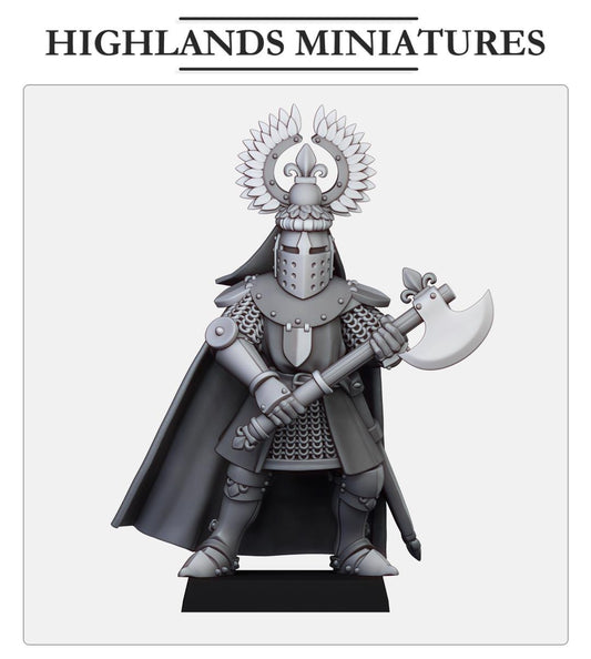 Dismounted Gallia Duke 2 | Gallia | Highland Miniatures | 32mm Scale Resin Tabletop RPG Figures for Roleplaying and Wargaming