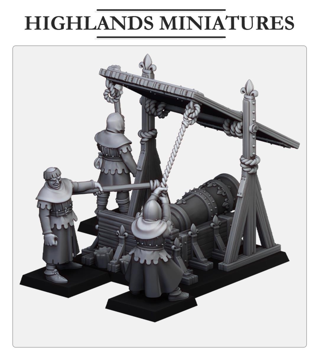 Gallia Bombard | Gallia | Highland Miniatures | 32mm Scale Resin Tabletop RPG Figures for Roleplaying and Wargaming