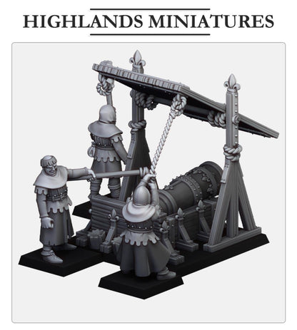 Gallia Bombard | Gallia | Highland Miniatures | 32mm Scale Resin Tabletop RPG Figures for Roleplaying and Wargaming