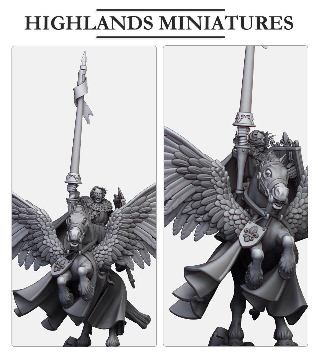 Sir Lancelot, High Duke of Gallia | Gallia | Highland Miniatures | 32mm Scale Resin Tabletop RPG Figures for Roleplaying and Wargaming