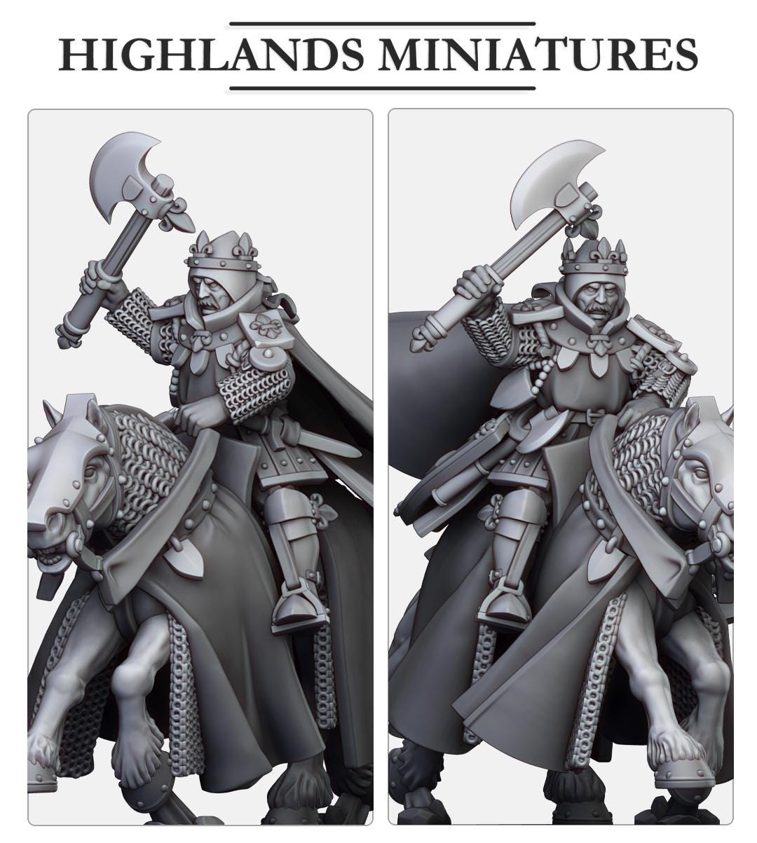 Sir Robert, Duke of Gallia | Gallia | Highland Miniatures | 32mm Scale Resin Tabletop RPG Figures for Roleplaying and Wargaming
