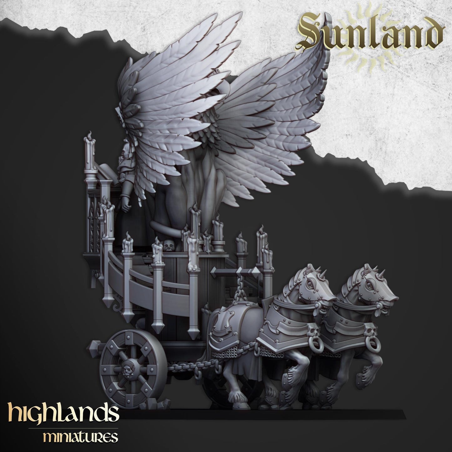 Sunland Altar Wagon | Sunland | Highland Miniatures | 32mm Scale Resin Tabletop RPG Figures for Roleplaying and Wargaming
