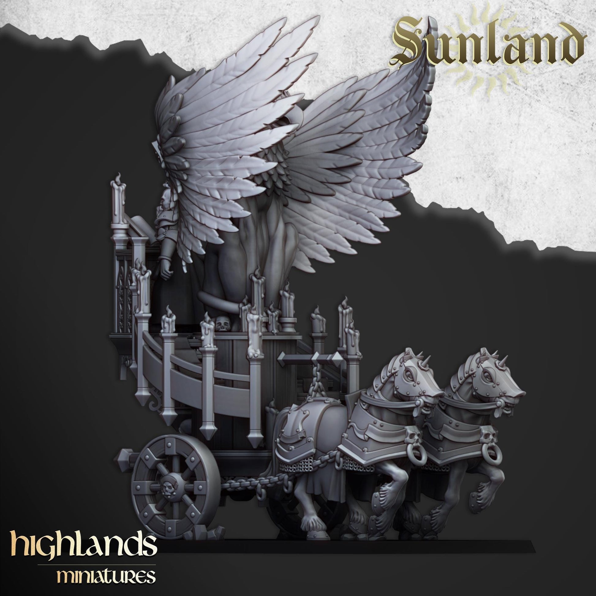 Sunland Altar Wagon | Sunland | Highland Miniatures | 32mm Scale Resin Tabletop RPG Figures for Roleplaying and Wargaming