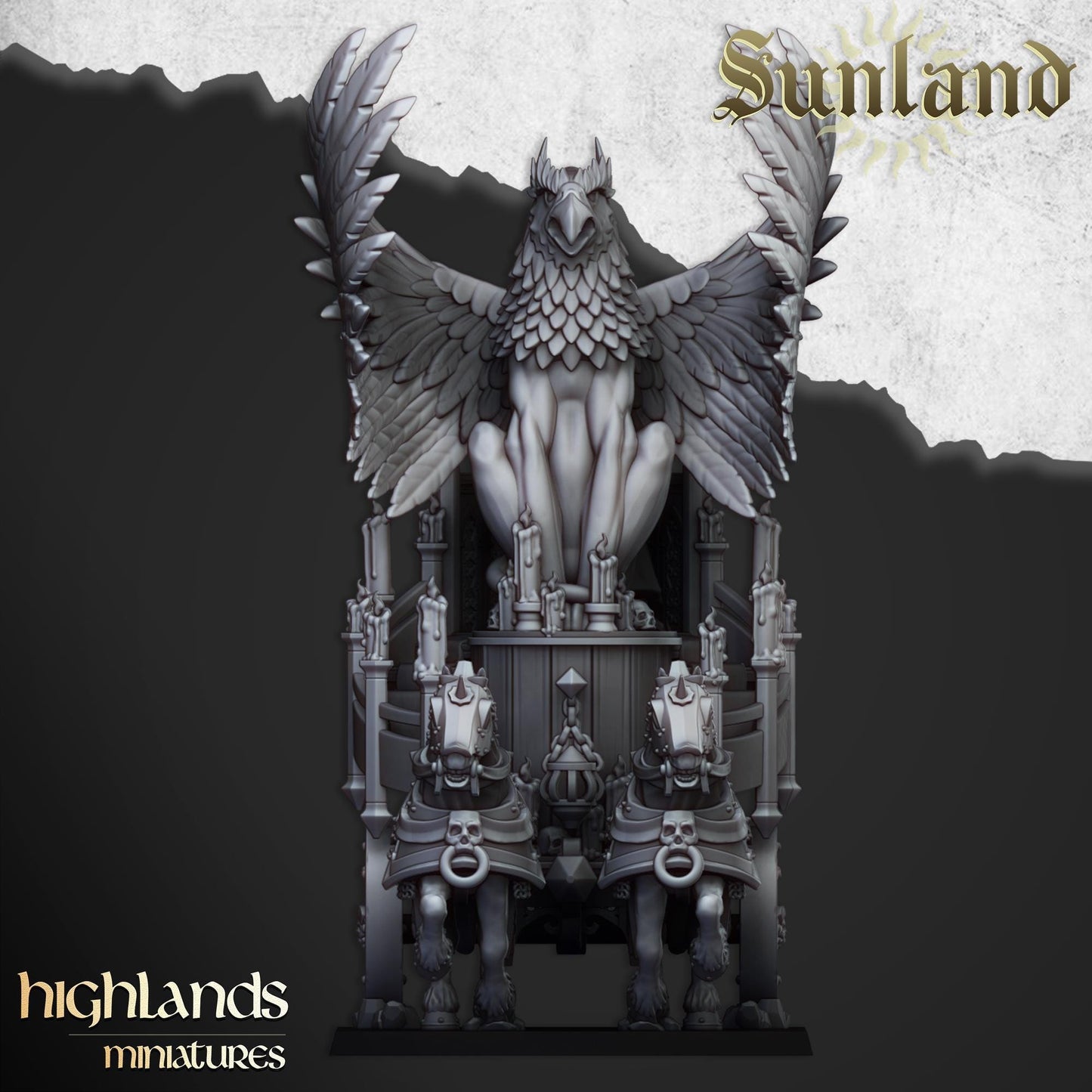 Sunland Altar Wagon | Sunland | Highland Miniatures | 32mm Scale Resin Tabletop RPG Figures for Roleplaying and Wargaming
