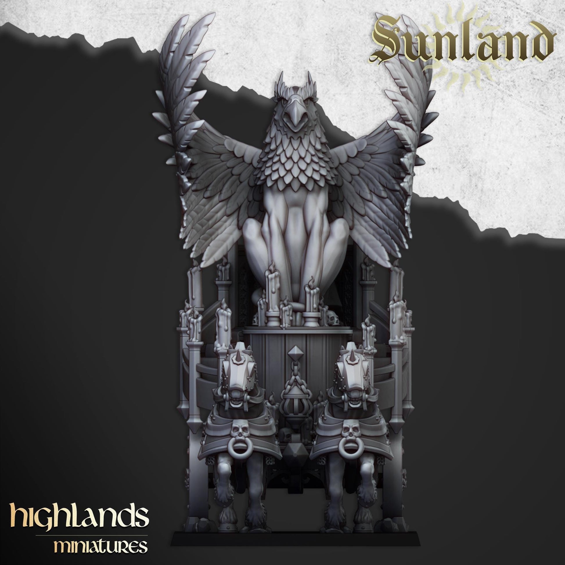 Sunland Altar Wagon | Sunland | Highland Miniatures | 32mm Scale Resin Tabletop RPG Figures for Roleplaying and Wargaming