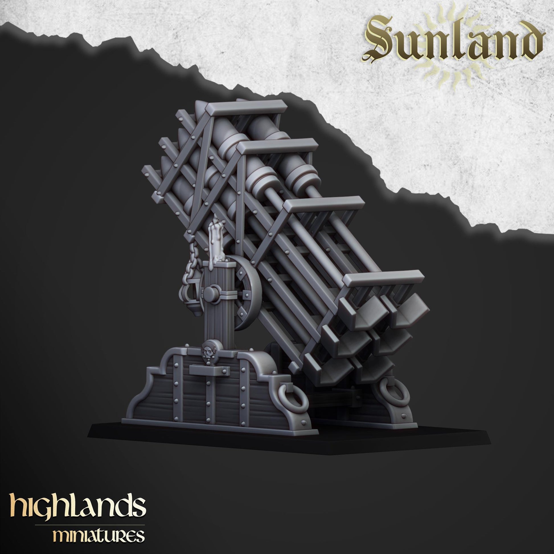 Sunland Artillery | Sunland | Highland Miniatures | 32mm Scale Resin Tabletop RPG Figures for Roleplaying and Wargaming