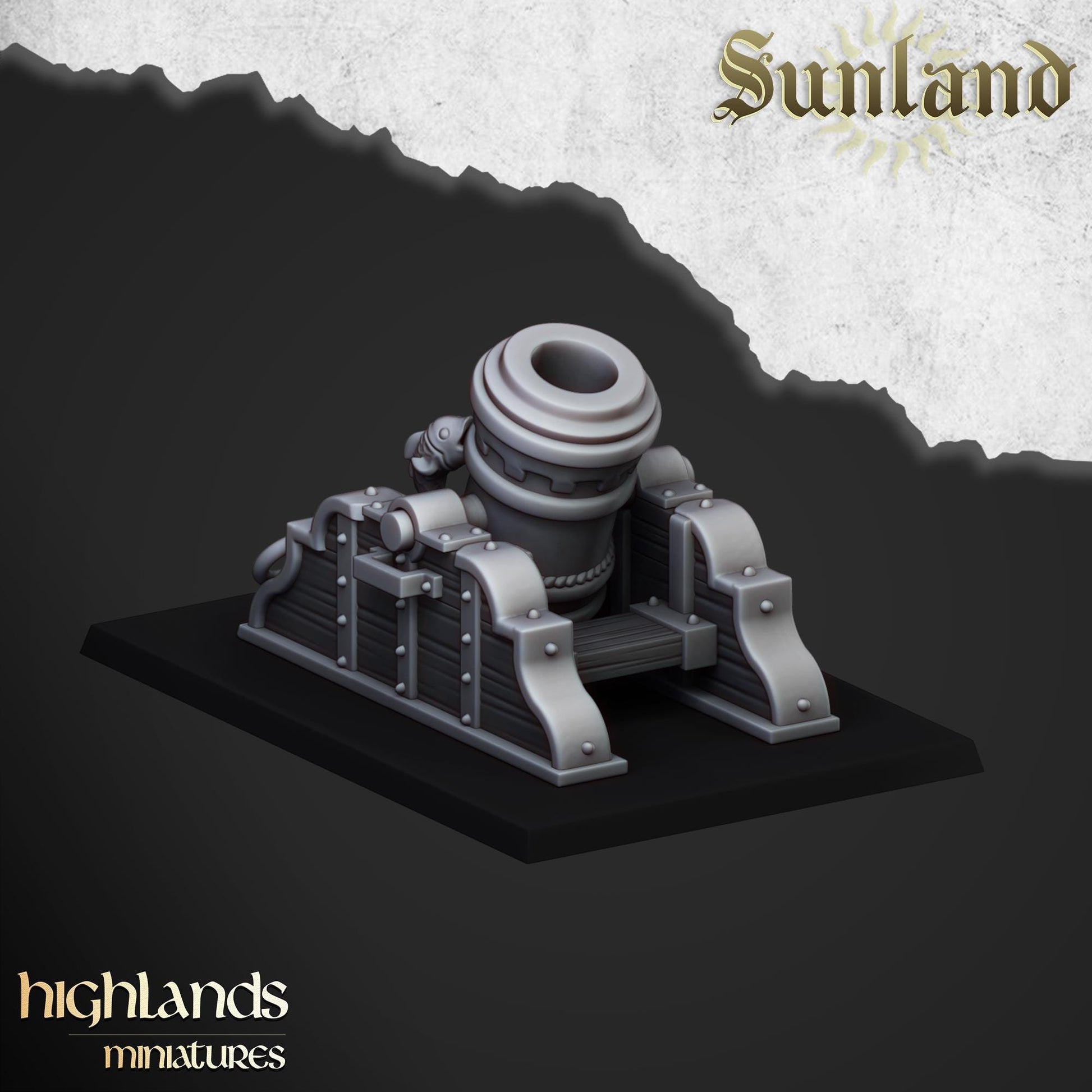 Sunland Artillery | Sunland | Highland Miniatures | 32mm Scale Resin Tabletop RPG Figures for Roleplaying and Wargaming
