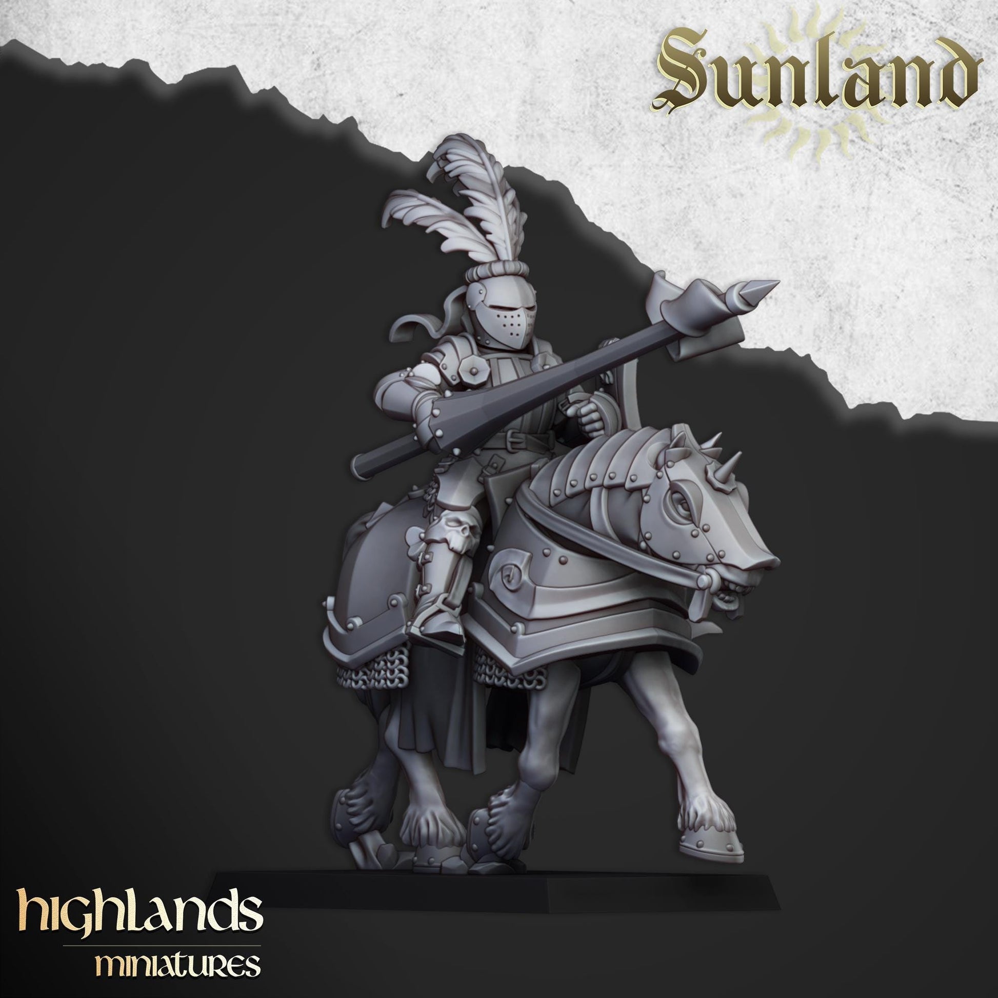 Sunland Cavalry | Sunland | Highland Miniatures | 32mm Scale Resin Tabletop RPG Figures for Roleplaying and Wargaming