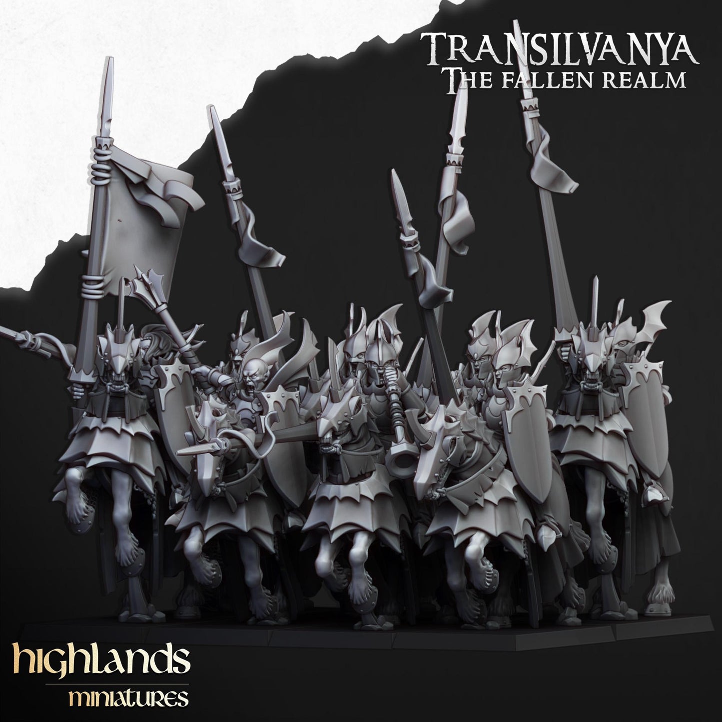 Vampire Knights | Sunland | Highland Miniatures | 32mm Scale Resin Tabletop RPG Figures for Roleplaying and Wargaming