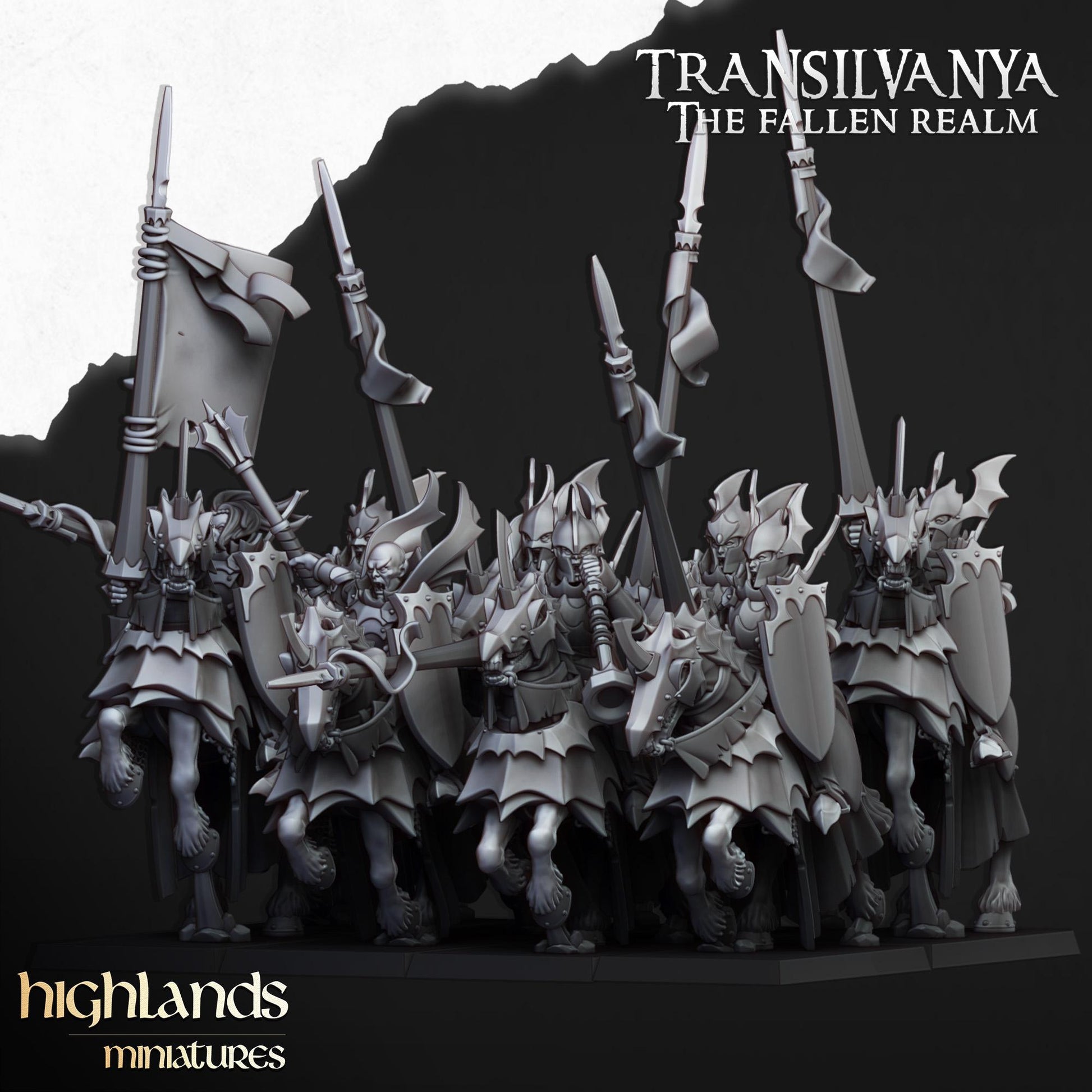 Vampire Knights | Sunland | Highland Miniatures | 32mm Scale Resin Tabletop RPG Figures for Roleplaying and Wargaming