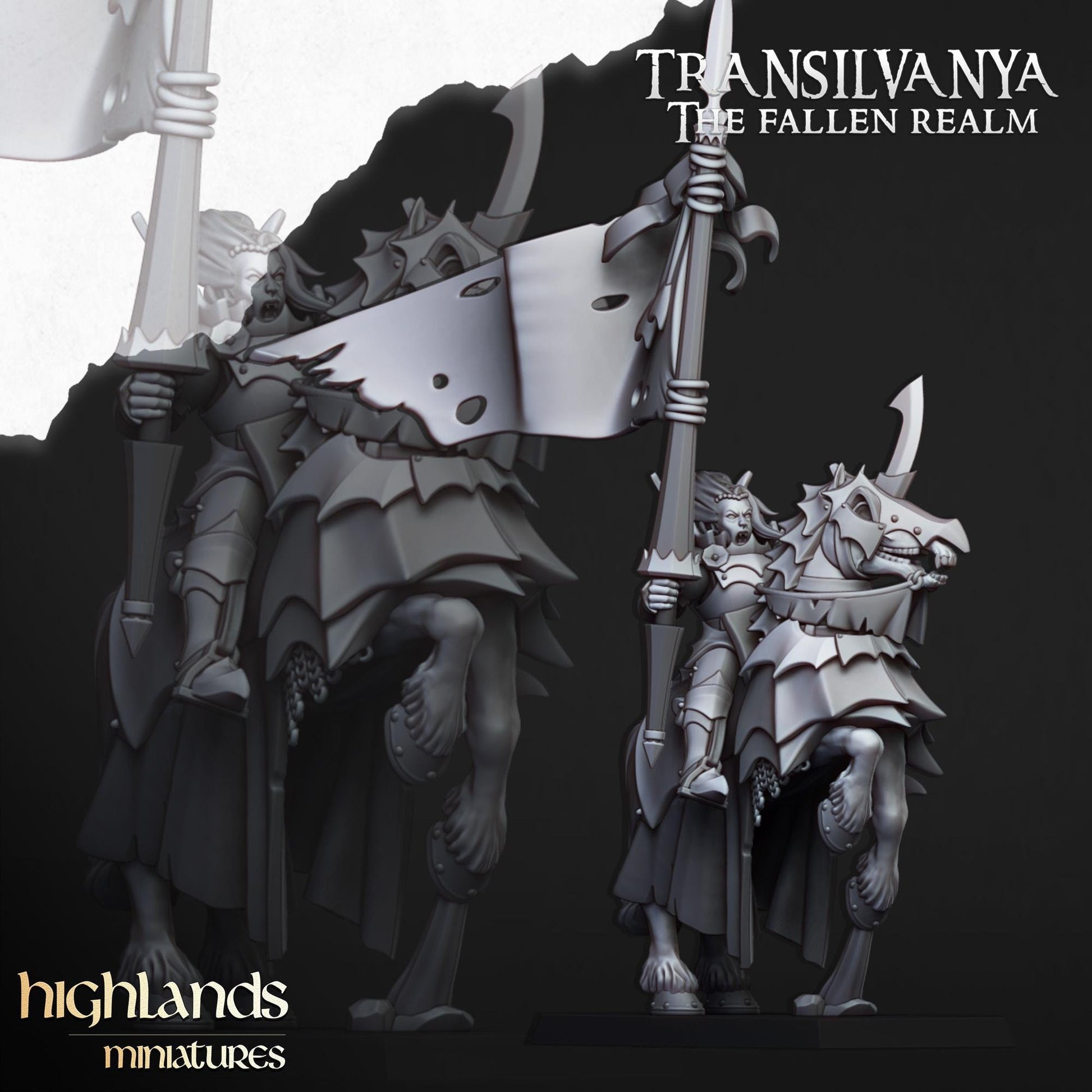 Vampire Knights | Sunland | Highland Miniatures | 32mm Scale Resin Tabletop RPG Figures for Roleplaying and Wargaming