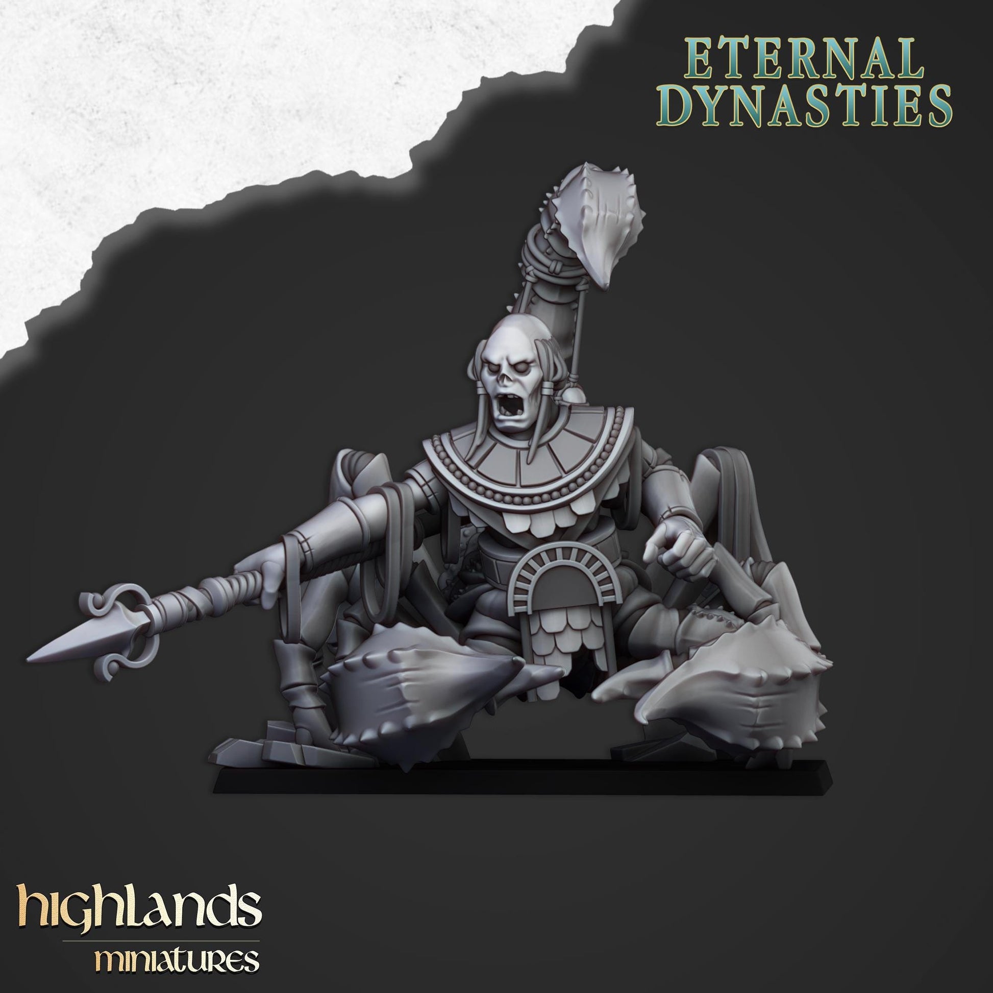 Eternal Scorpion | Eternal Dynasties | Highland Miniatures | 32mm Scale Resin Tabletop RPG Figures for Roleplaying and Wargaming