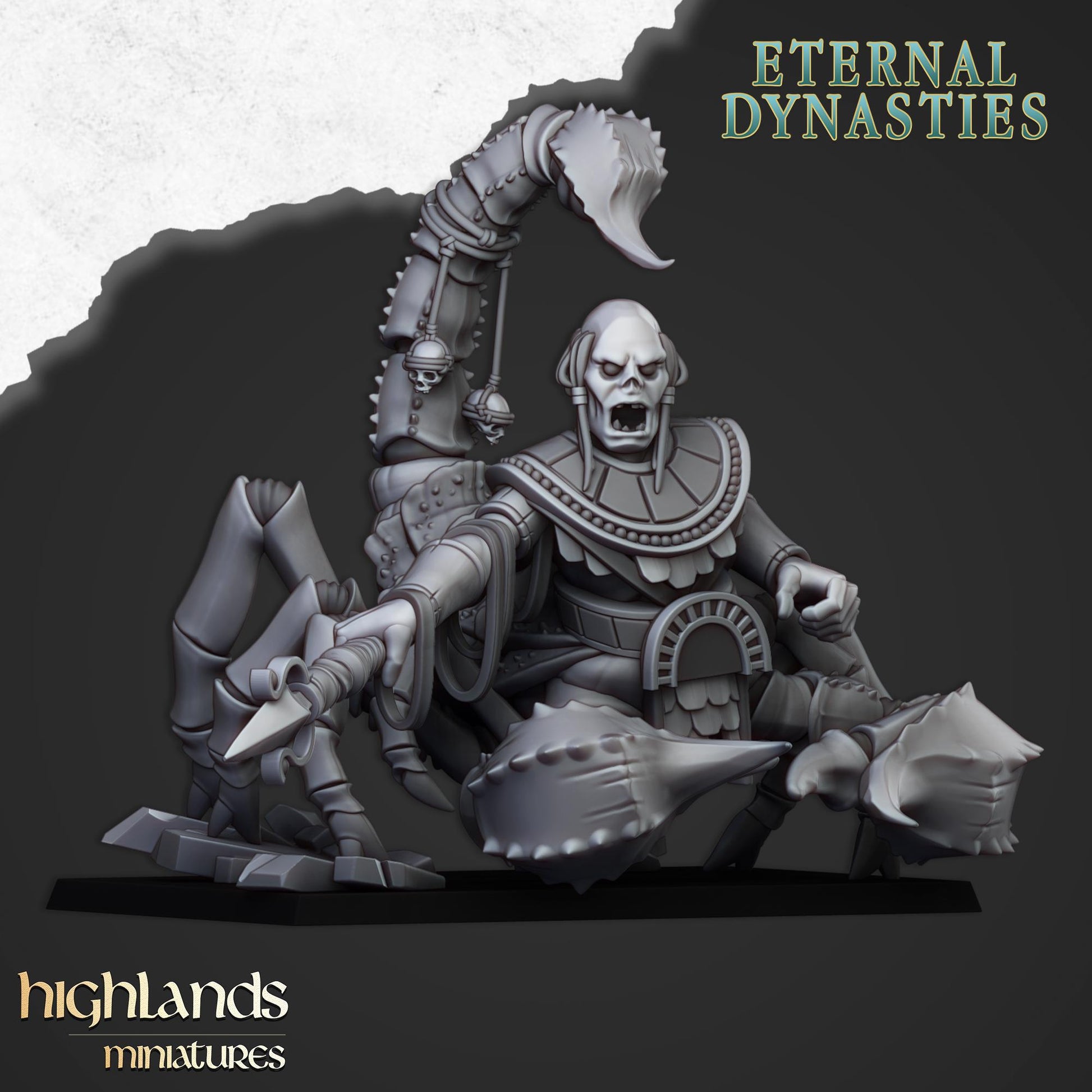 Eternal Scorpion | Eternal Dynasties | Highland Miniatures | 32mm Scale Resin Tabletop RPG Figures for Roleplaying and Wargaming
