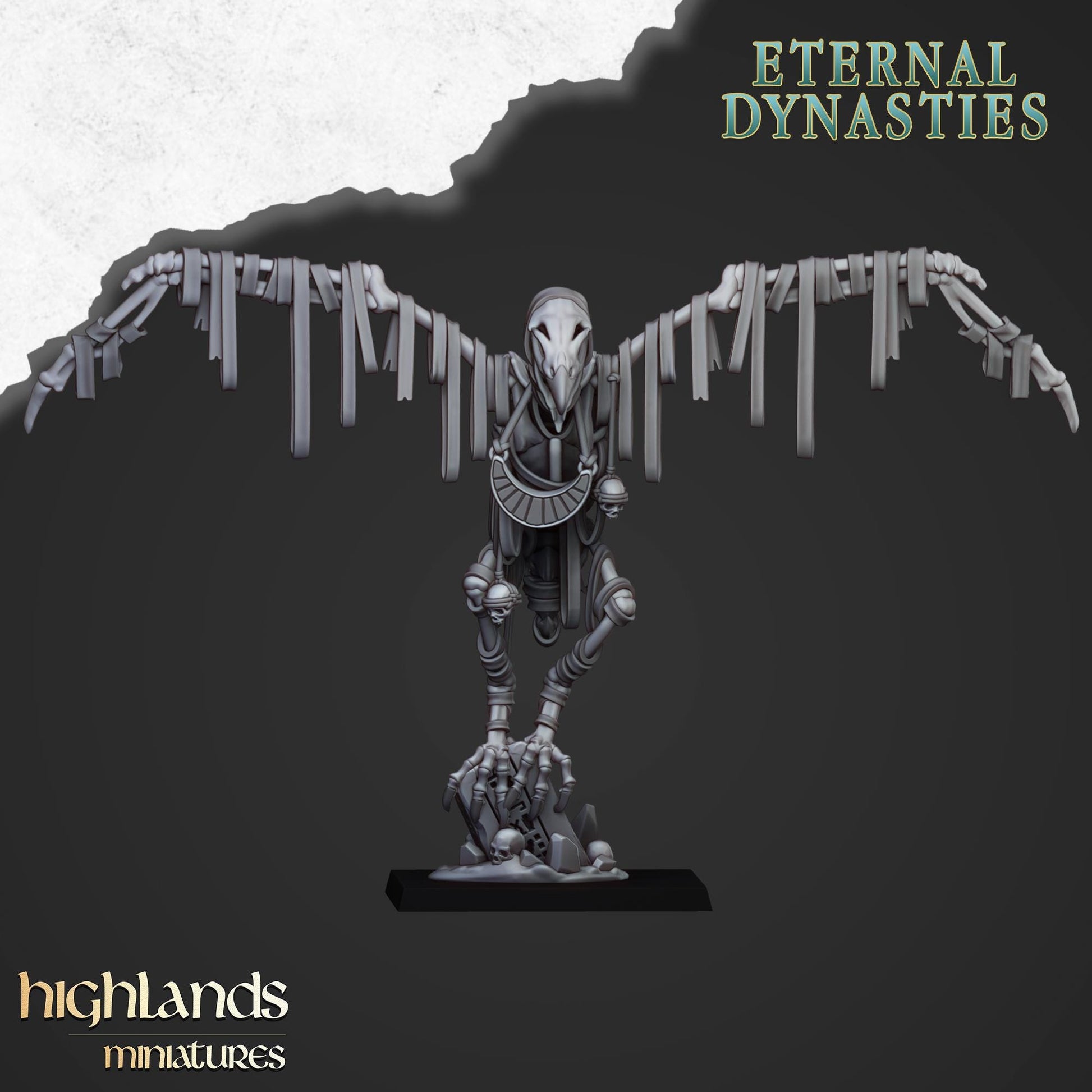 Sand Vultures | Eternal Dynasties | Highland Miniatures | 32mm Scale Resin Tabletop RPG Figures for Roleplaying and Wargaming
