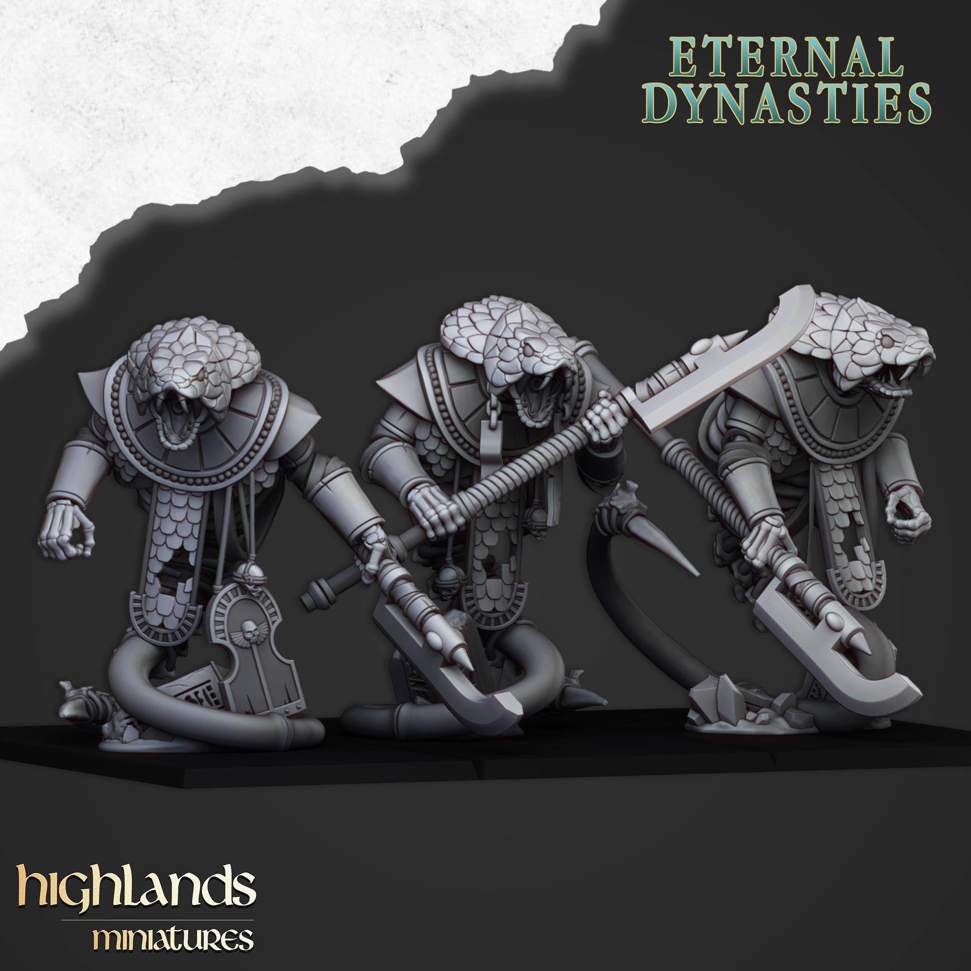 Wadjets | Eternal Dynasties | Highland Miniatures | 32mm Scale Resin Tabletop RPG Figures for Roleplaying and Wargaming