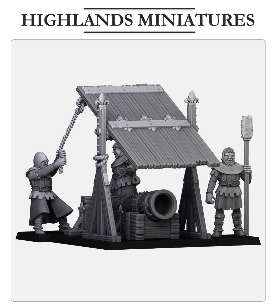 Gallia Bombard | Gallia | Highland Miniatures | 32mm Scale Resin Tabletop RPG Figures for Roleplaying and Wargaming