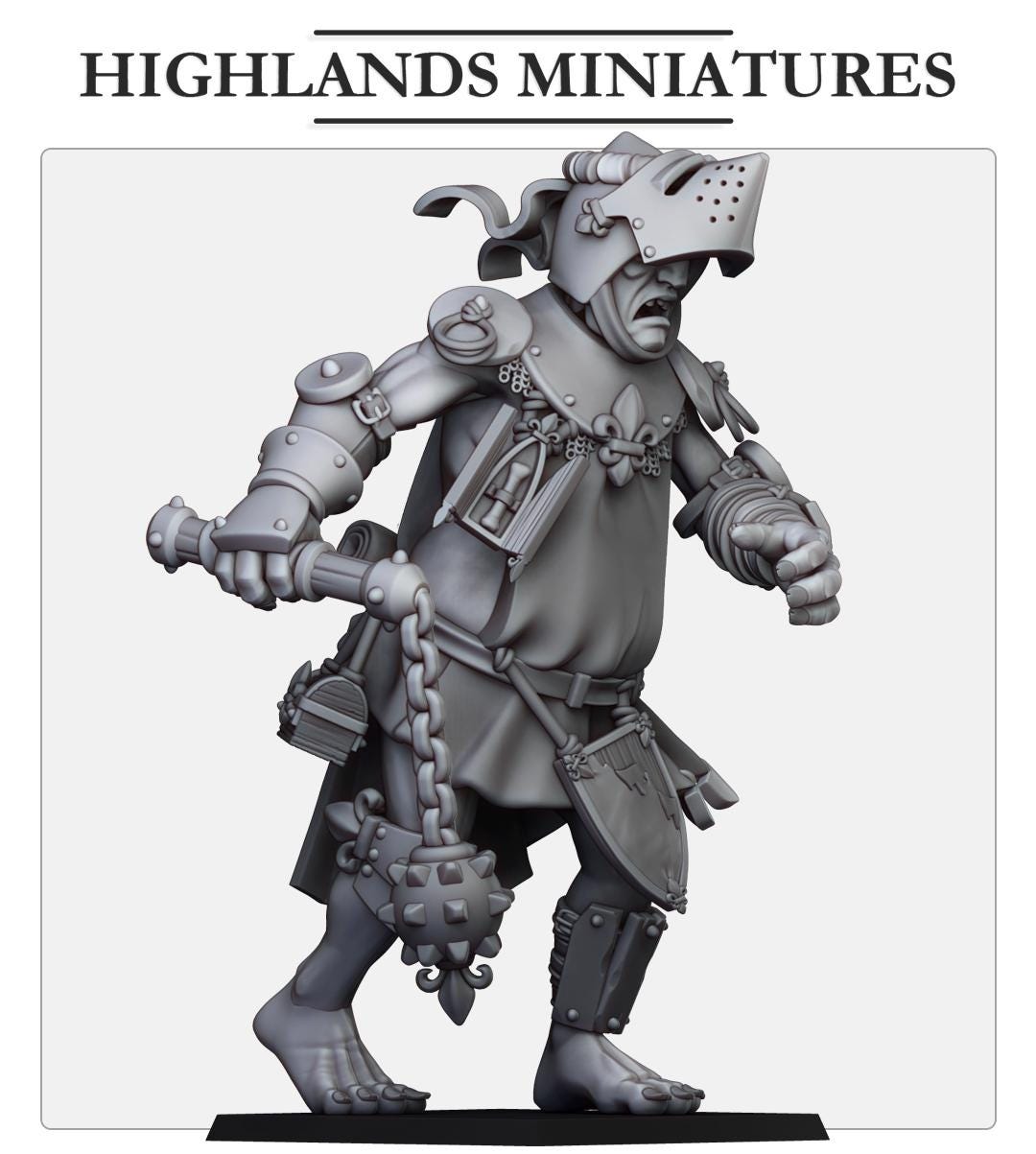 Gallia Giant | Gallia | Highland Miniatures | 32mm Scale Resin Tabletop RPG Figures for Roleplaying and Wargaming