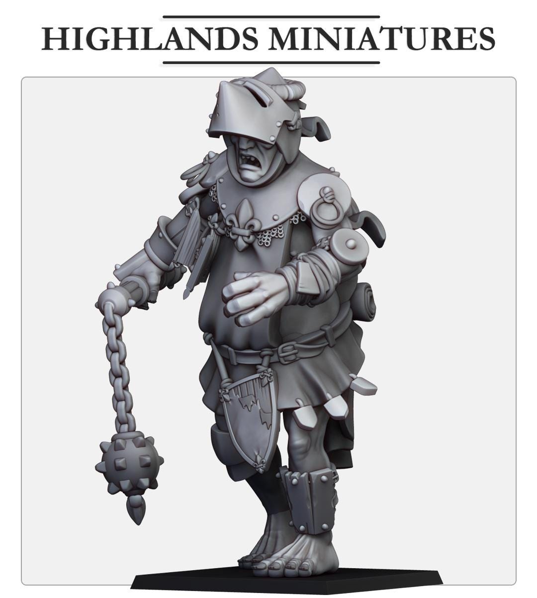 Gallia Giant | Gallia | Highland Miniatures | 32mm Scale Resin Tabletop RPG Figures for Roleplaying and Wargaming