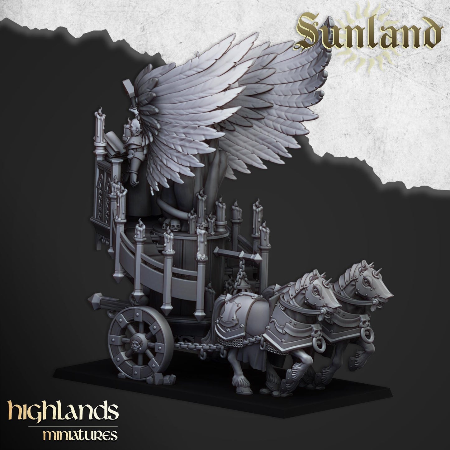Sunland Altar Wagon | Sunland | Highland Miniatures | 32mm Scale Resin Tabletop RPG Figures for Roleplaying and Wargaming