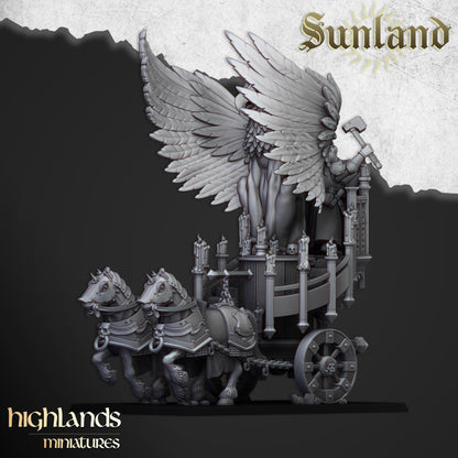 Sunland Altar Wagon | Sunland | Highland Miniatures | 32mm Scale Resin Tabletop RPG Figures for Roleplaying and Wargaming