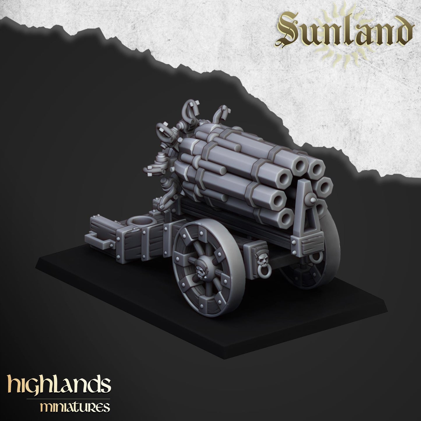 Sunland Artillery | Sunland | Highland Miniatures | 32mm Scale Resin Tabletop RPG Figures for Roleplaying and Wargaming
