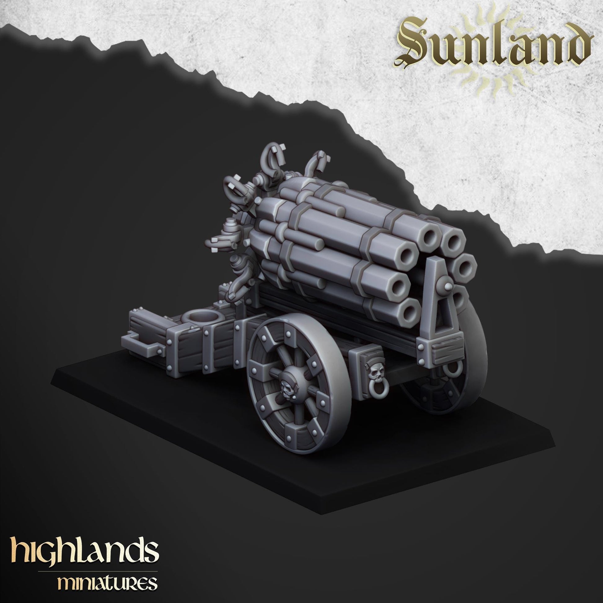 Sunland Artillery | Sunland | Highland Miniatures | 32mm Scale Resin Tabletop RPG Figures for Roleplaying and Wargaming