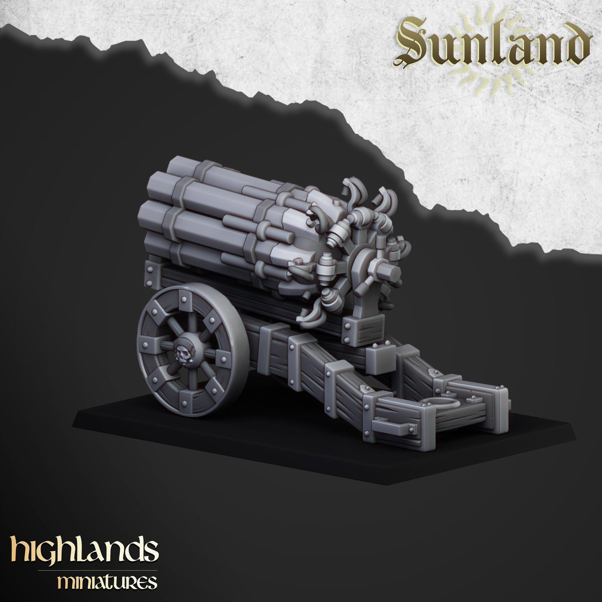 Sunland Artillery | Sunland | Highland Miniatures | 32mm Scale Resin Tabletop RPG Figures for Roleplaying and Wargaming
