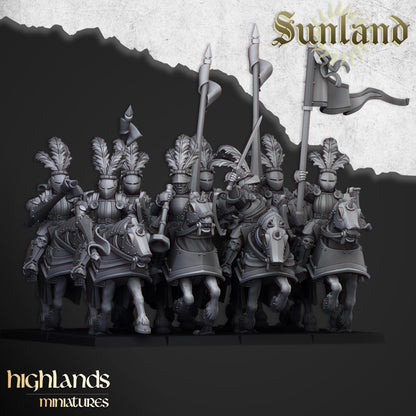 Sunland Cavalry | Sunland | Highland Miniatures | 32mm Scale Resin Tabletop RPG Figures for Roleplaying and Wargaming