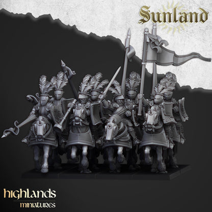 Sunland Cavalry | Sunland | Highland Miniatures | 32mm Scale Resin Tabletop RPG Figures for Roleplaying and Wargaming