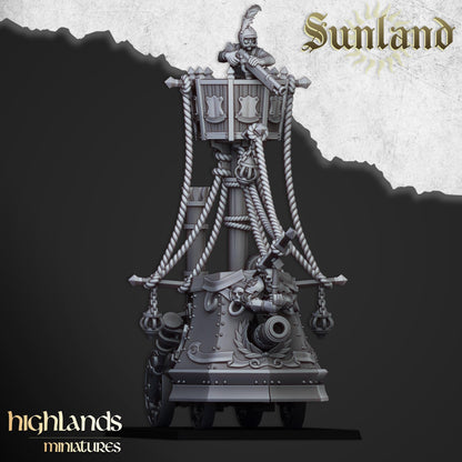 Sunland Ironclad Landship | Sunland | Highland Miniatures | 32mm Scale Resin Tabletop RPG Figures for Roleplaying and Wargaming