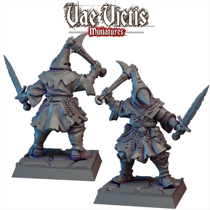 Cultist Set | Vae Victis Miniatures | 32mm Scale Resin Printed Tabletop RPG Figures for Tabletop Roleplaying or Wargaming